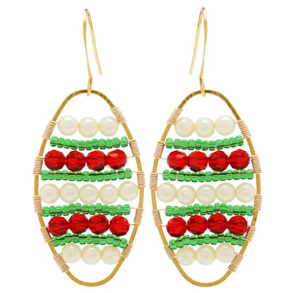 Odyssey Wire Wrapped Earrings in Classic Christmas - Exclusive Beadaholique Jewelry Kit For Cheap