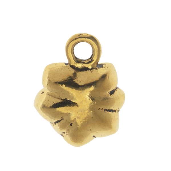 Metal Charm, Succulent with Loop 15x11.5mm, 1 Charm, Antiqued Gold, By TierraCast Online Sale - Image 3