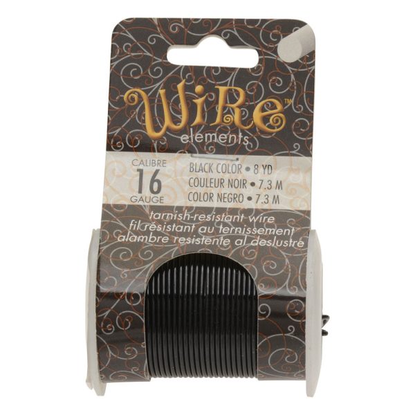 Wire Elements, Tarnish Resistant Black Color Coated Wire, 16 Gauge 8 Yards (7.3 Meters), 1 Spool Fashion - Image 2