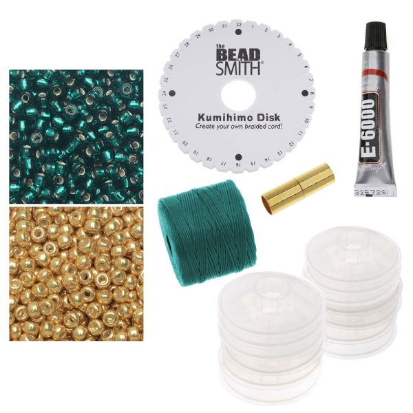 Graduated Kumihimo Bracelet in Luxe - Exclusive Beadaholique Jewelry Kit For Cheap - Image 4