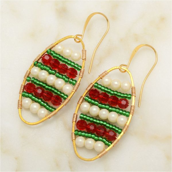 Odyssey Wire Wrapped Earrings in Classic Christmas - Exclusive Beadaholique Jewelry Kit For Cheap - Image 3
