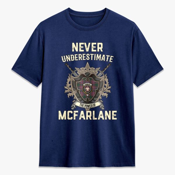 McFarlane Hunting Modern Tartan Crest 2D T-shirt - Never Underestimate Style on Sale - Image 3