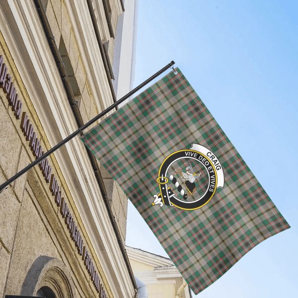 Craig Ancient Tartan Crest House Flag Online Sale - Image 4