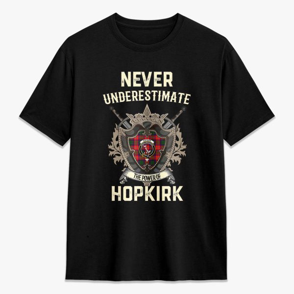Hopkirk Tartan Crest 2D T-shirt - Never Underestimate Style Hot on Sale