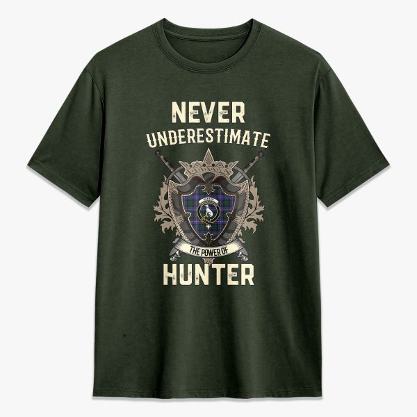 Hunter Modern Tartan Crest 2D T-shirt - Never Underestimate Style Online Hot Sale - Image 5
