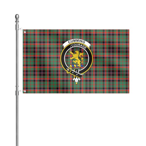 Cumming Hunting Ancient Tartan Crest House Flag Online now - Image 2