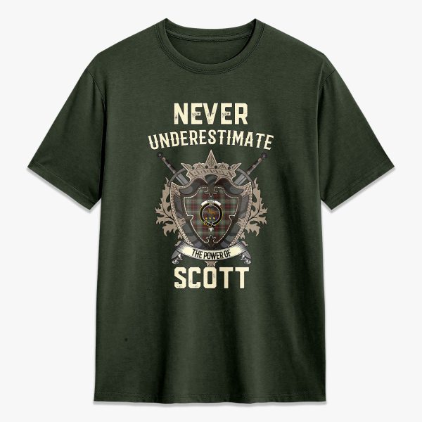 Scott Brown Ancient Tartan Crest 2D T-shirt - Never Underestimate Style Online Sale - Image 5