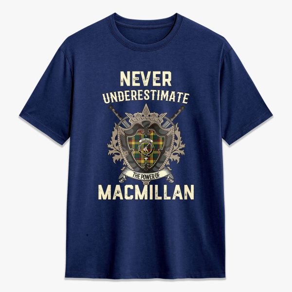 MacMillan Old Modern Tartan Crest 2D T-shirt - Never Underestimate Style Cheap - Image 3