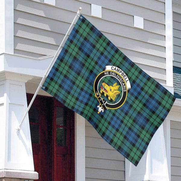 Campbell Ancient 02 Tartan Crest House Flag Fashion - Image 3