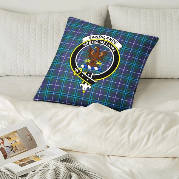 Sandilands Tartan Crest Pillow Cover Sale - Image 2