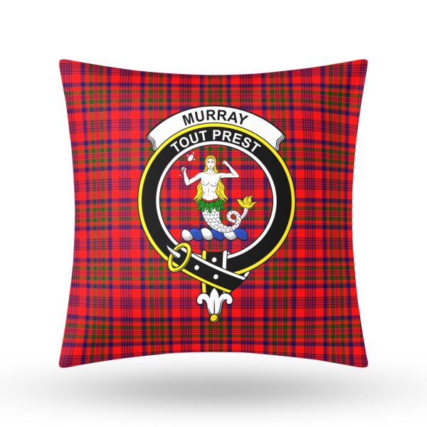 Murray (of Dysart) Tartan Crest Pillow Cover Hot on Sale - Image 3