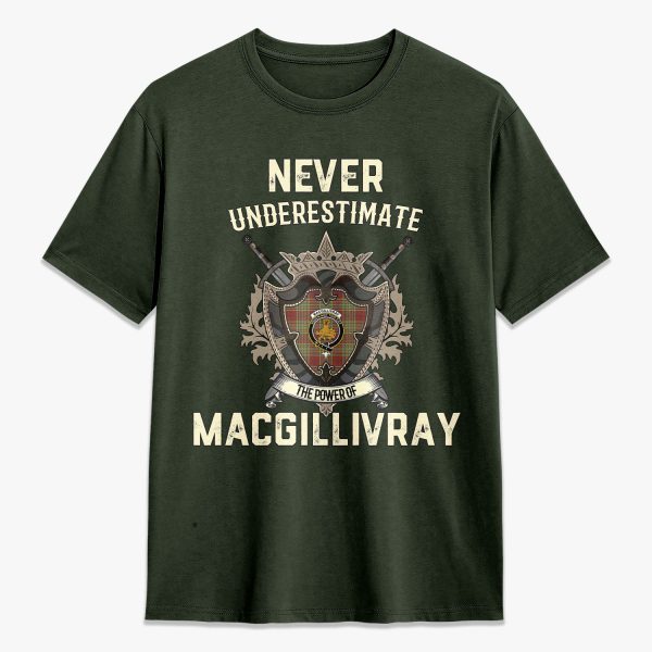 MacGillivray Hunting Ancient Tartan Crest 2D T-shirt - Never Underestimate Style Supply - Image 5