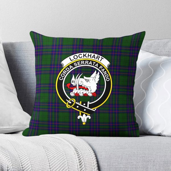 Lockhart Modern Tartan Crest Pillow Cover Online Hot Sale