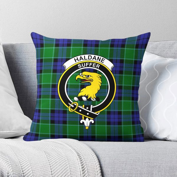 Haldane Tartan Crest Pillow Cover For Discount