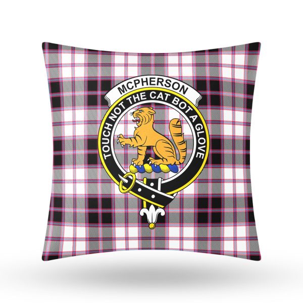 McPherson Hunting Modern Tartan Crest Pillow Cover Cheap - Image 3