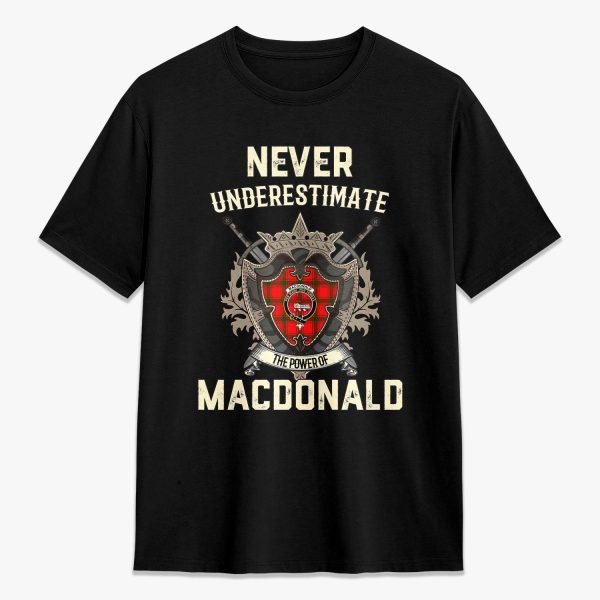 MacDonald of Sleat Tartan Crest 2D T-shirt - Never Underestimate Style Online