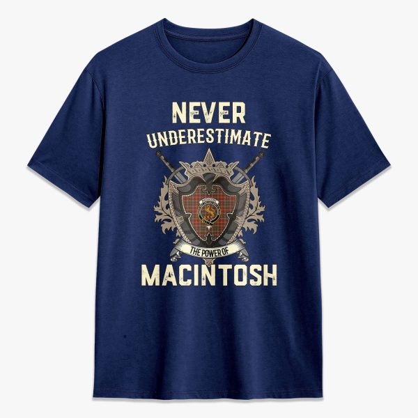 MacIntosh Hunting Weathered Tartan Crest 2D T-shirt - Never Underestimate Style For Cheap - Image 3