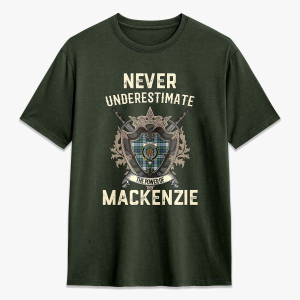 MacKenzie Dress Ancient Tartan Crest 2D T-shirt - Never Underestimate Style For Sale - Image 5