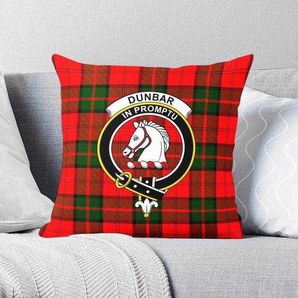 Dunbar Modern Tartan Crest Pillow Cover on Sale