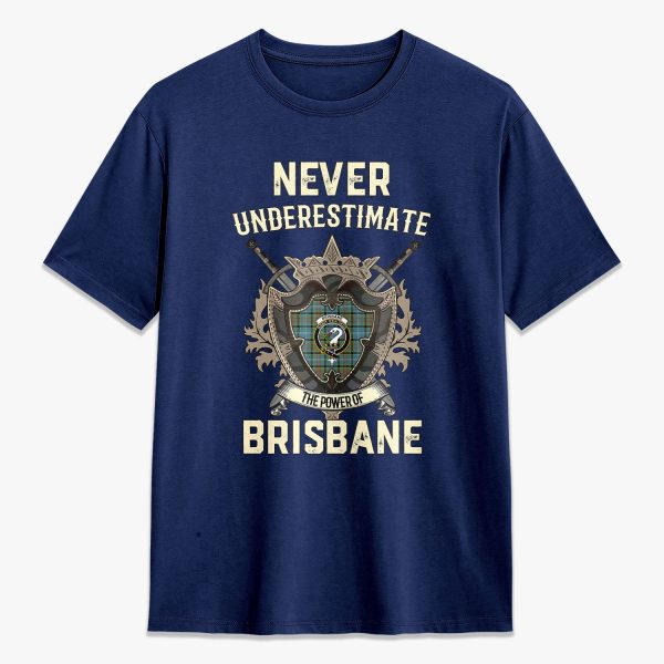 Brisbane Tartan Crest 2D T-shirt - Never Underestimate Style Online - Image 3