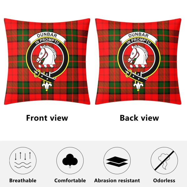 Dunbar Modern Tartan Crest Pillow Cover on Sale - Image 4