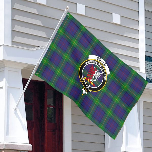 Boyle Tartan Crest House Flag Online - Image 3