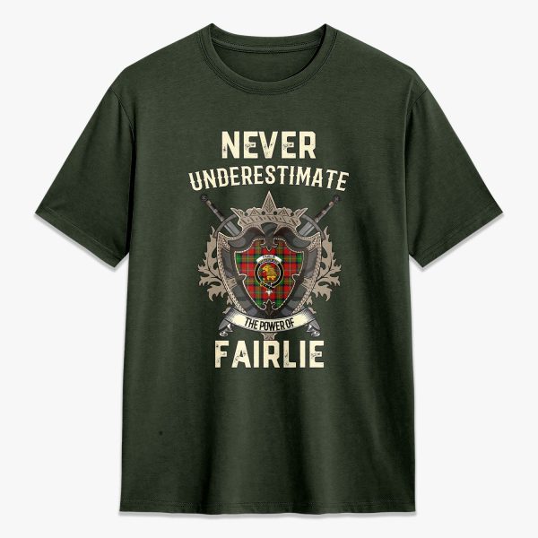 Fairlie Tartan Crest 2D T-shirt - Never Underestimate Style For Discount - Image 5