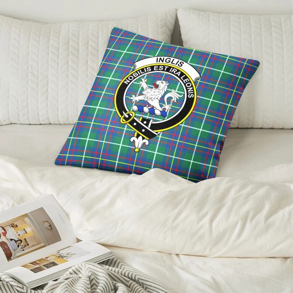Inglis Ancient Tartan Crest Pillow Cover Sale - Image 2