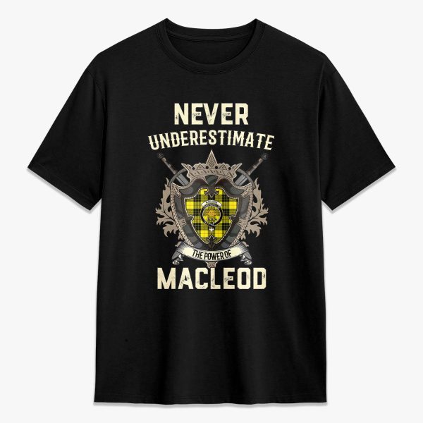 MacLeod of Lewis Modern Tartan Crest 2D T-shirt - Never Underestimate Style Hot on Sale