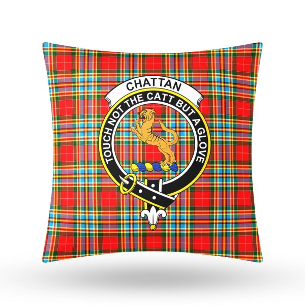 Chattan Tartan Crest Pillow Cover Hot on Sale - Image 3