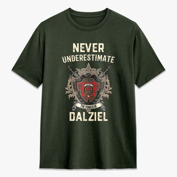 Dalziel Modern Tartan Crest 2D T-shirt - Never Underestimate Style Online Hot Sale - Image 5