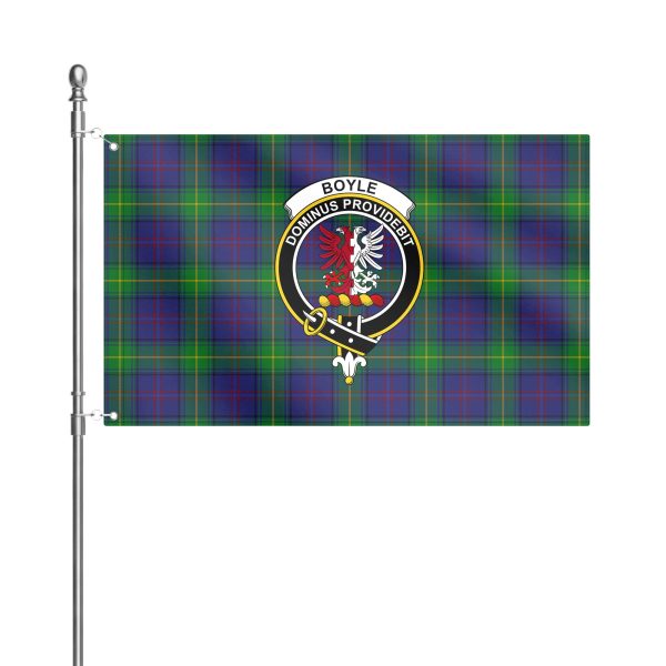 Boyle Tartan Crest House Flag Online - Image 2