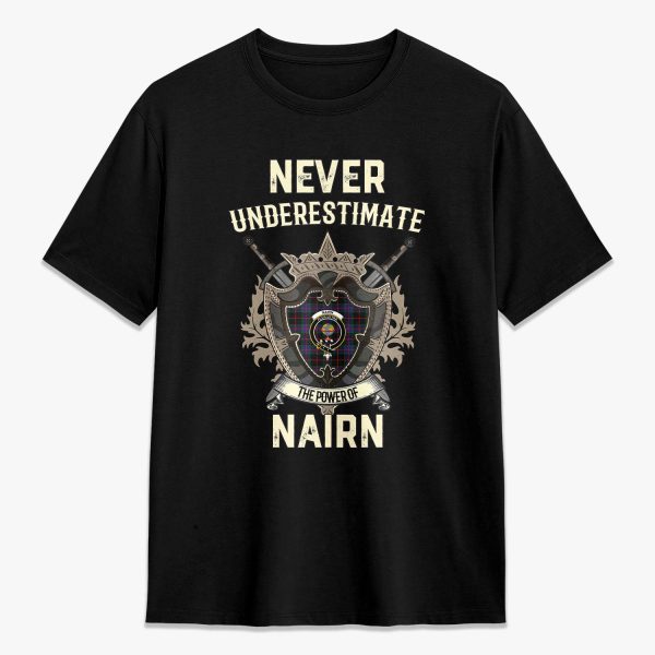 Nairn Tartan Crest 2D T-shirt - Never Underestimate Style Cheap