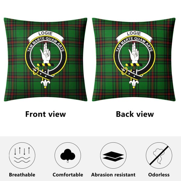 Logie Tartan Crest Pillow Cover Online Sale - Image 4