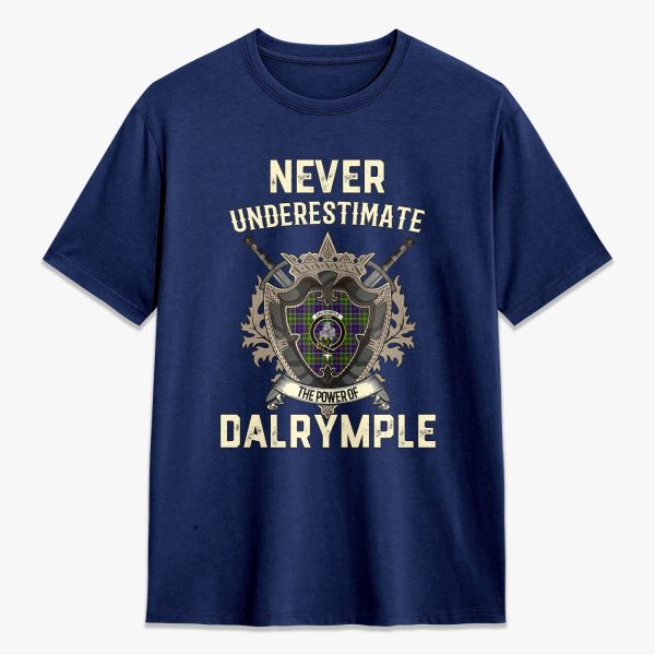 Dalrymple Tartan Crest 2D T-shirt - Never Underestimate Style on Sale - Image 3