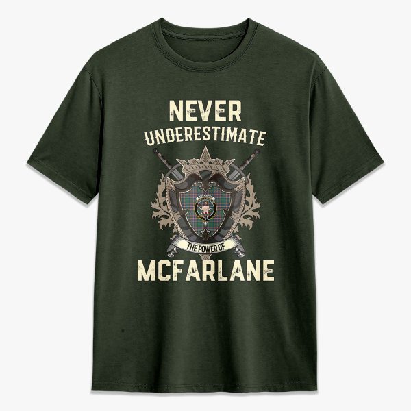 McFarlane Hunting Ancient Tartan Crest 2D T-shirt - Never Underestimate Style For Sale - Image 5