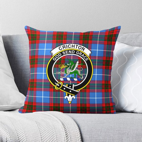 Crichton Tartan Crest Pillow Cover Sale