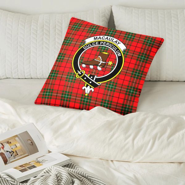 MacAulay Modern Tartan Crest Pillow Cover Online Sale - Image 2