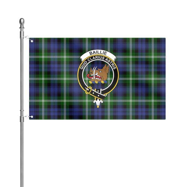 Baillie Modern Tartan Crest House Flag Discount - Image 2