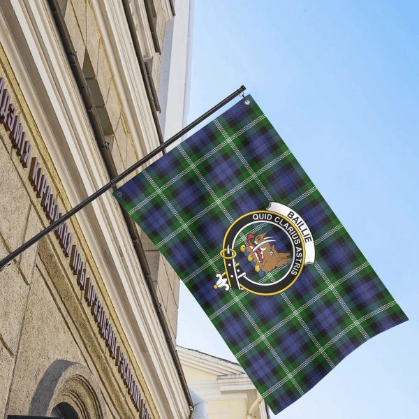 Baillie Modern Tartan Crest House Flag Discount - Image 4