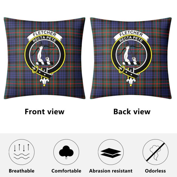 Fletcher of Dunans Tartan Crest Pillow Cover Supply - Image 4