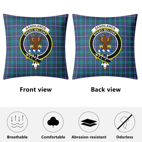 Sandilands Tartan Crest Pillow Cover Sale - Image 4