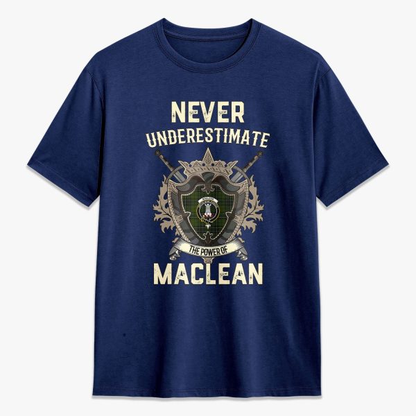 MacLean Hunting Tartan Crest 2D T-shirt - Never Underestimate Style Supply - Image 3
