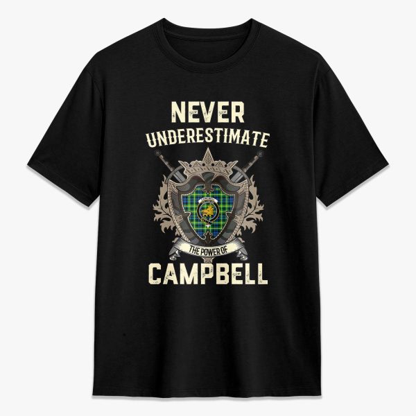 Campbell of Breadalbane Ancient Tartan Crest 2D T-shirt - Never Underestimate Style Fashion