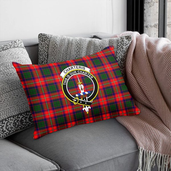 Charteris (Earl of Wemyss) Tartan Crest Pillow Cover Online Hot Sale - Image 5