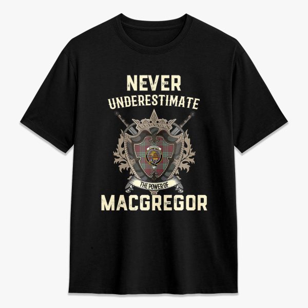 MacGregor Hunting Ancient Tartan Crest 2D T-shirt - Never Underestimate Style For Cheap
