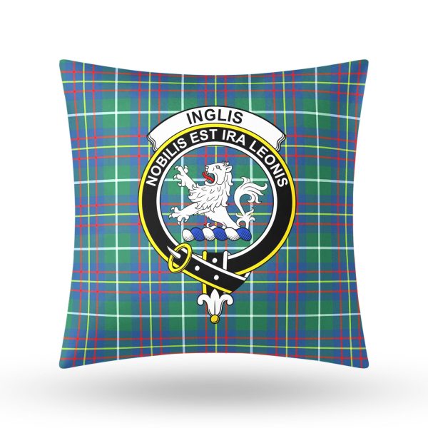 Inglis Ancient Tartan Crest Pillow Cover Sale - Image 3