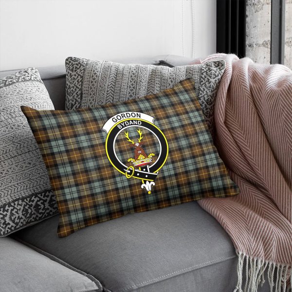 Gordon Weathered Tartan Crest Pillow Cover Sale - Image 5