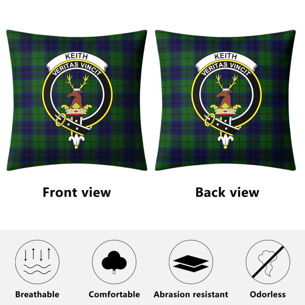 Keith Modern Tartan Crest Pillow Cover Cheap - Image 4