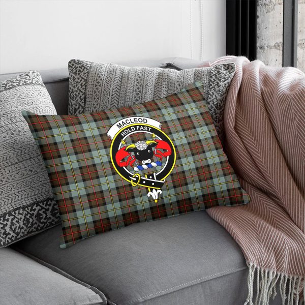 MacLeod of Harris Weathered Tartan Crest Pillow Cover For Cheap - Image 5